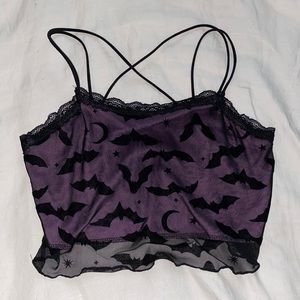gothic bat tank top